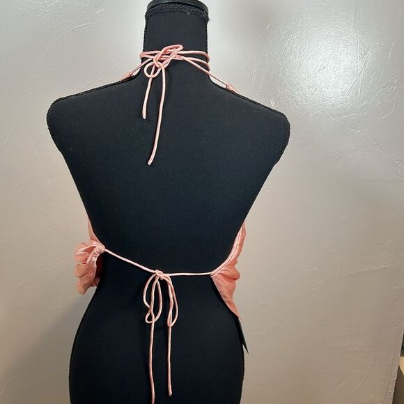 Lovers and Friends Crop Top L'Academie Light Peach Size Small NWT - Picture 5 of 11